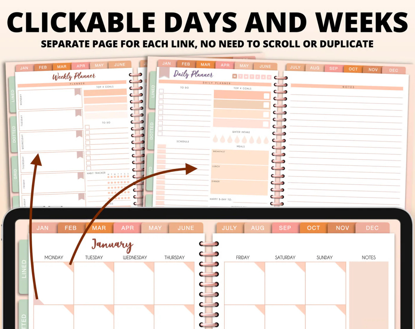 Digital Planner Undated 2026