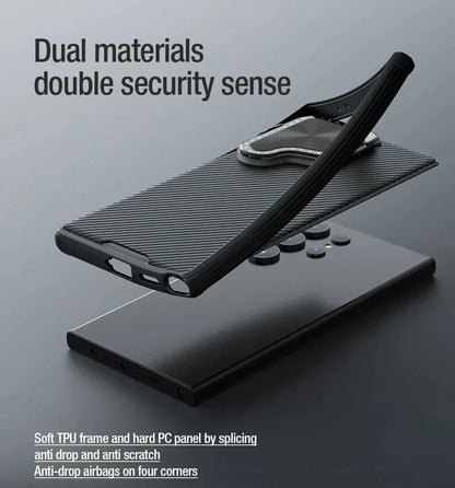 Shockproof S24 Ultra Case with Camera Protection Bracket - Odin case