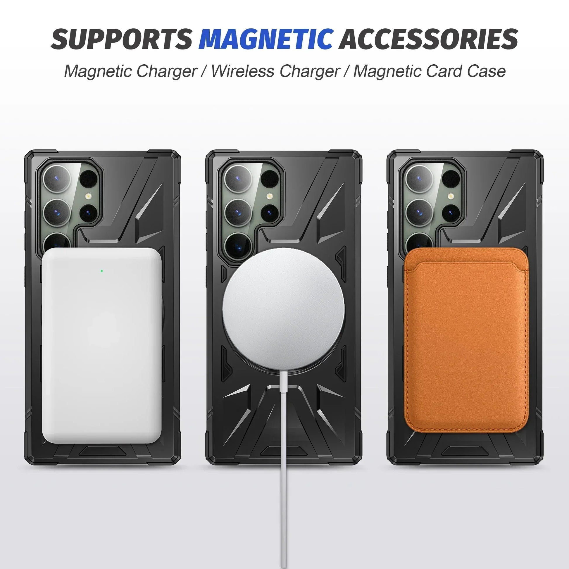 Shockproof Magnetic S24 Ultra Case With Ring Bracket - Odin case