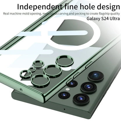 Samsung Galaxy S24 Transparent Magnetic Wireless Charging Case - Odin case