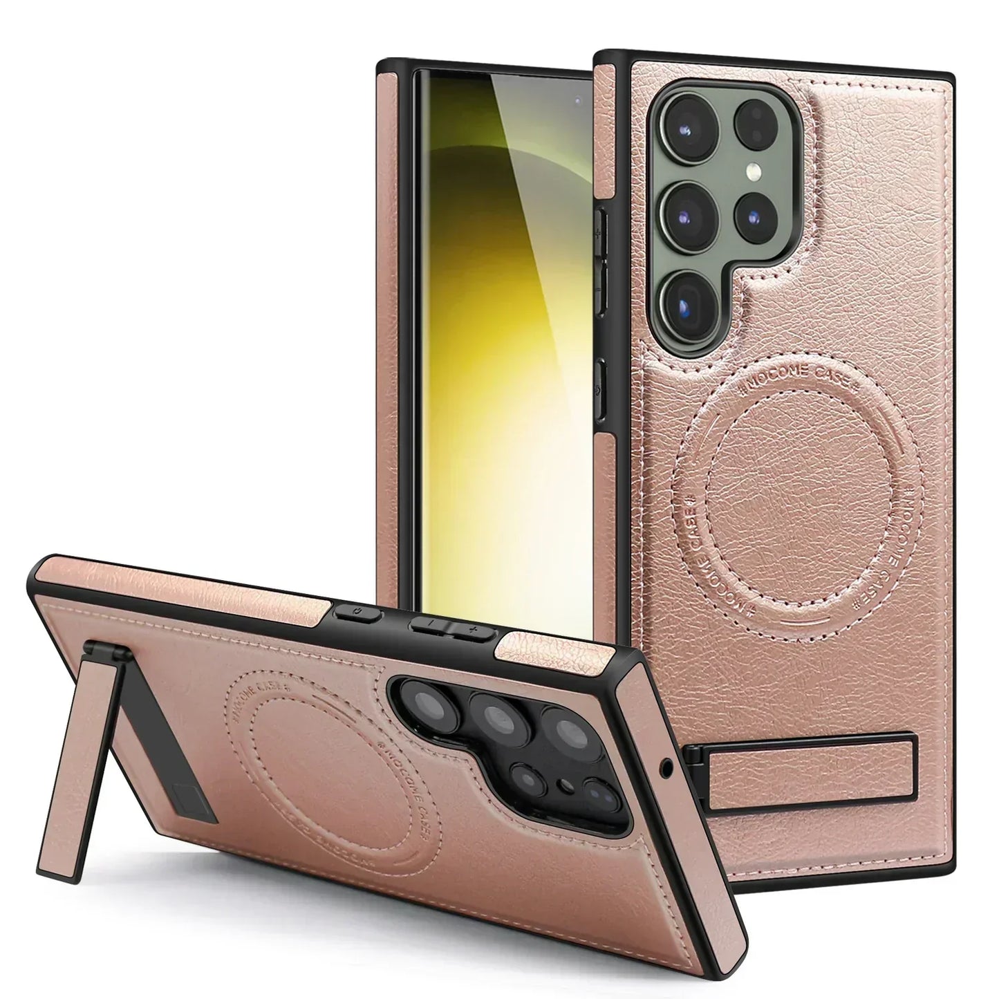 Samsung Galaxy S24 Case Leather Magnetic with Kickstand - Odin case