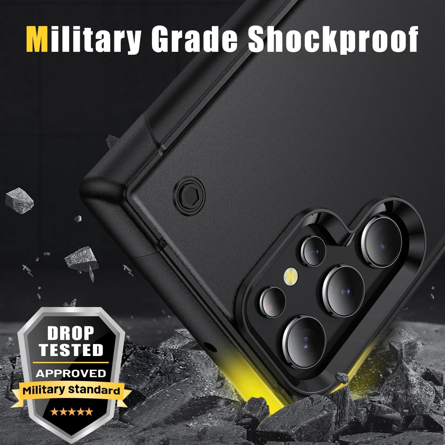 Protective Case for Samsung Galaxy S24 with Kickstand